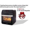 Yedi Total Package 18-in-1 Air Fryer Oven, Air Fryer with Rotisserie and Dehydrator + 100 Recipes, 12.7 Quart