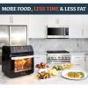 Yedi Total Package 18-in-1 Air Fryer Oven, Air Fryer with Rotisserie and Dehydrator + 100 Recipes, 12.7 Quart
