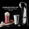 Ovente Classic Milkshake Maker Machine 2 Speed with 15.2 oz Stainless Steel Mixing Cup Compact & Easy Clean Drink Mixer Blender for Malted Milk